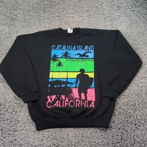 Catalina Island California Sweatshirt Adult Medium Blue Pullover Destination